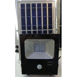 Proiector LED 30W cu Panou Solar si Senzor Miscare